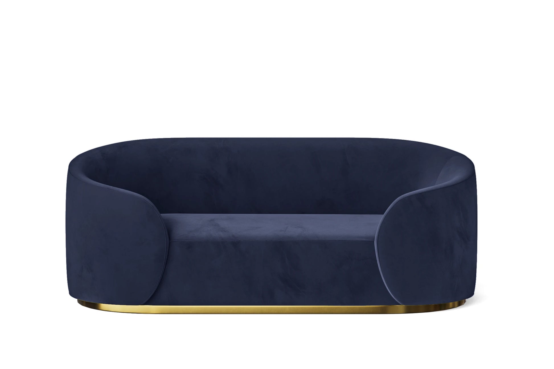 Livorno 2 Seater Sofa Dark Blue Velvet