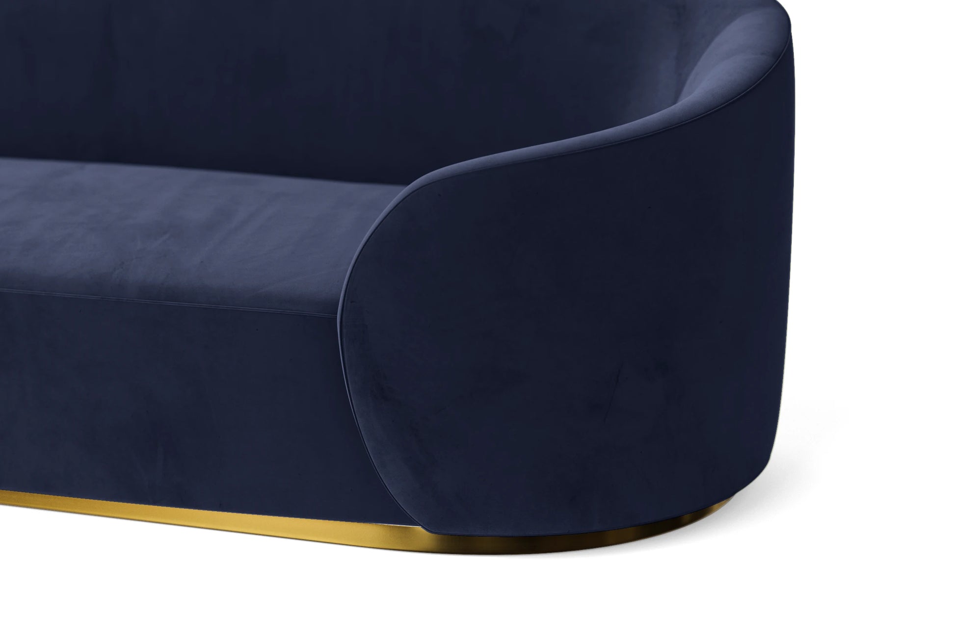 Livorno 2 Seater Sofa Dark Blue Velvet