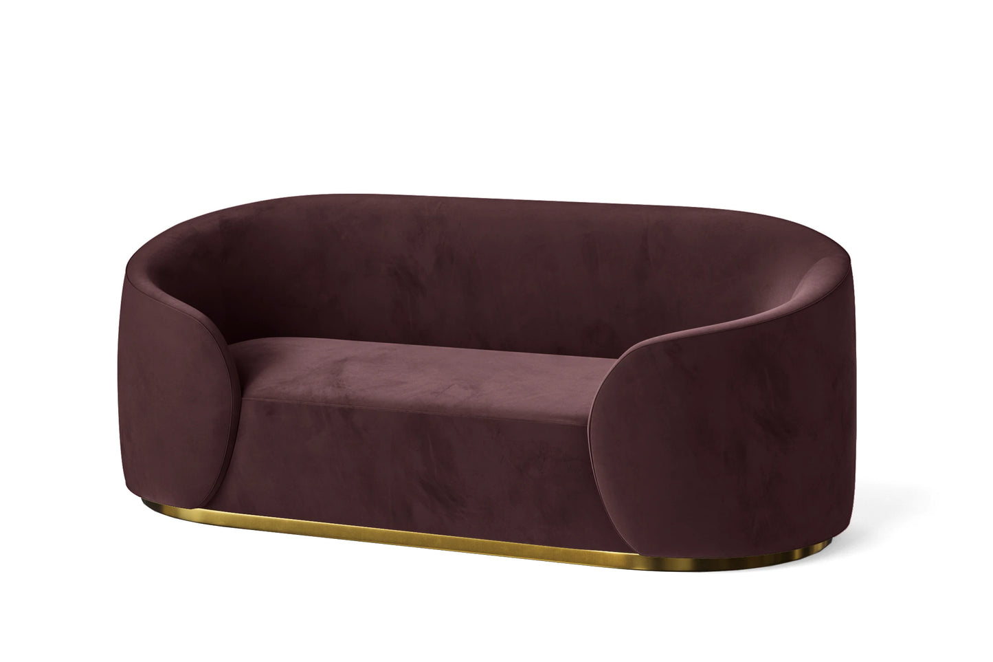 Livorno 2 Seater Sofa Grape Velvet