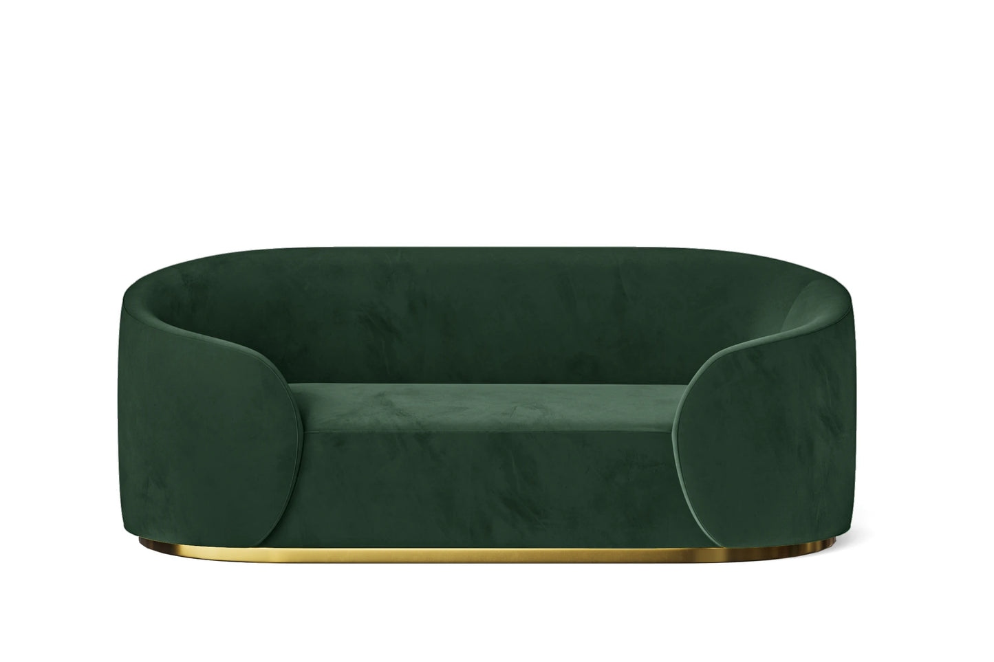 Livorno 2 Seater Sofa Green Velvet