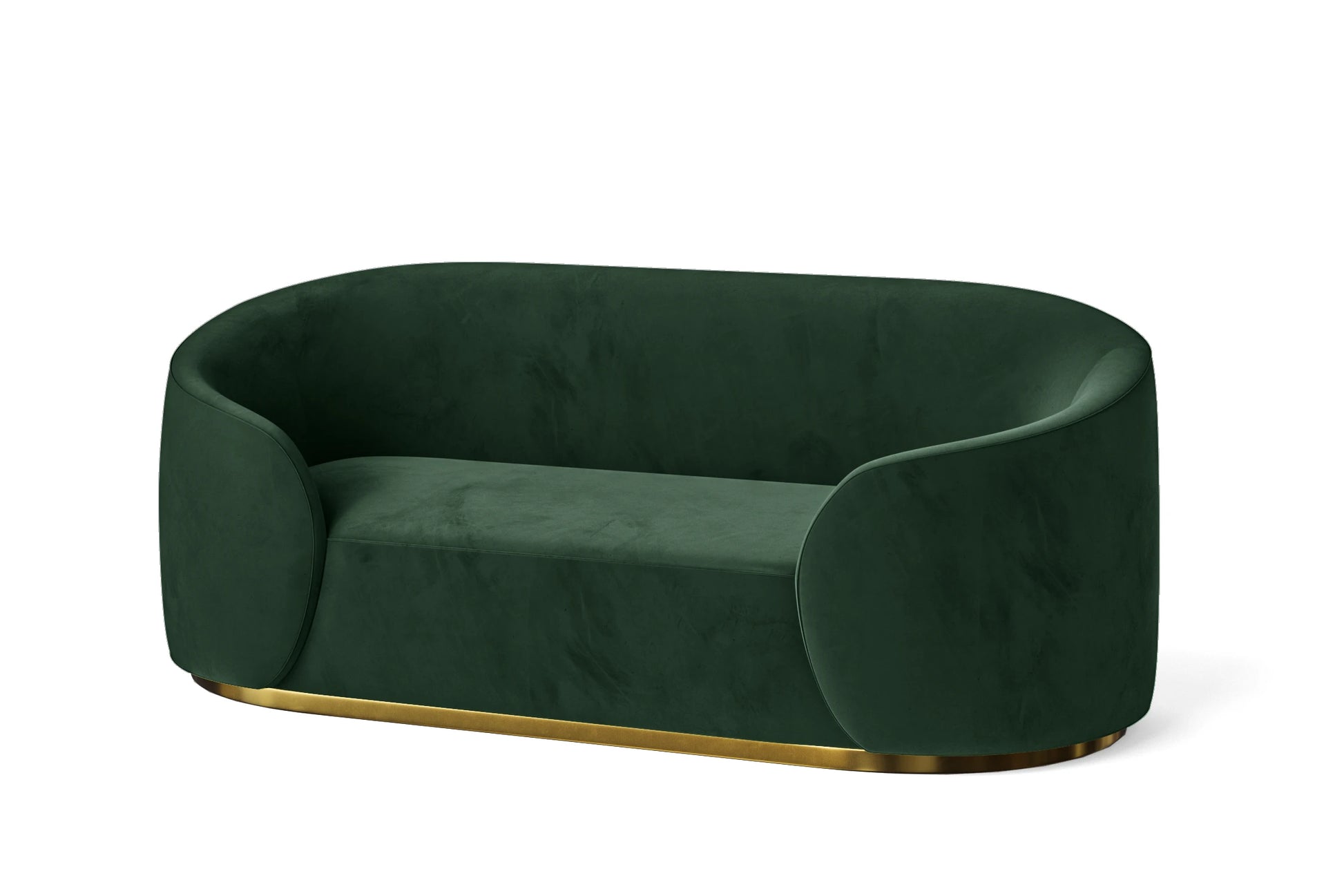 Livorno 2 Seater Sofa Green Velvet