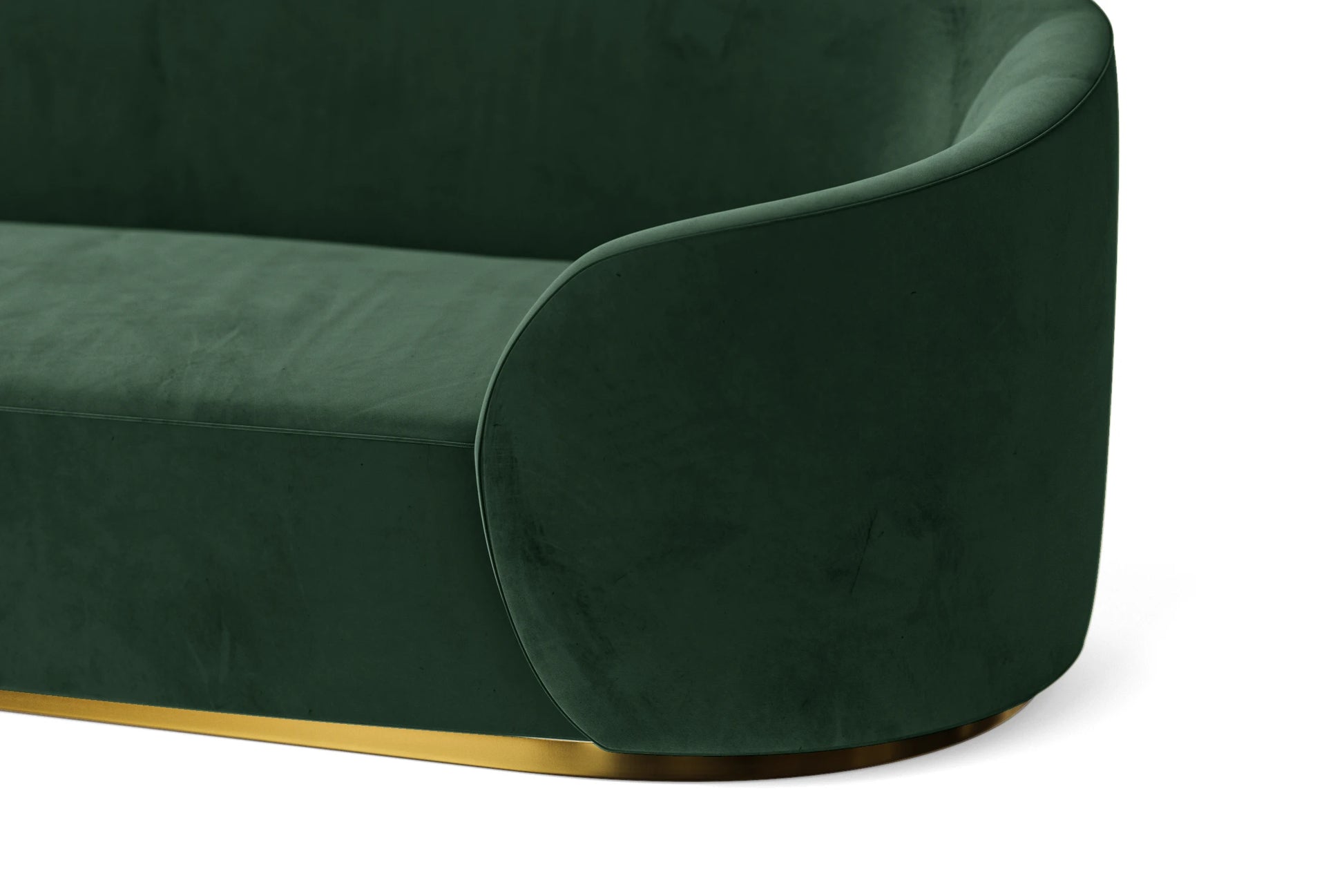 Livorno 2 Seater Sofa Green Velvet