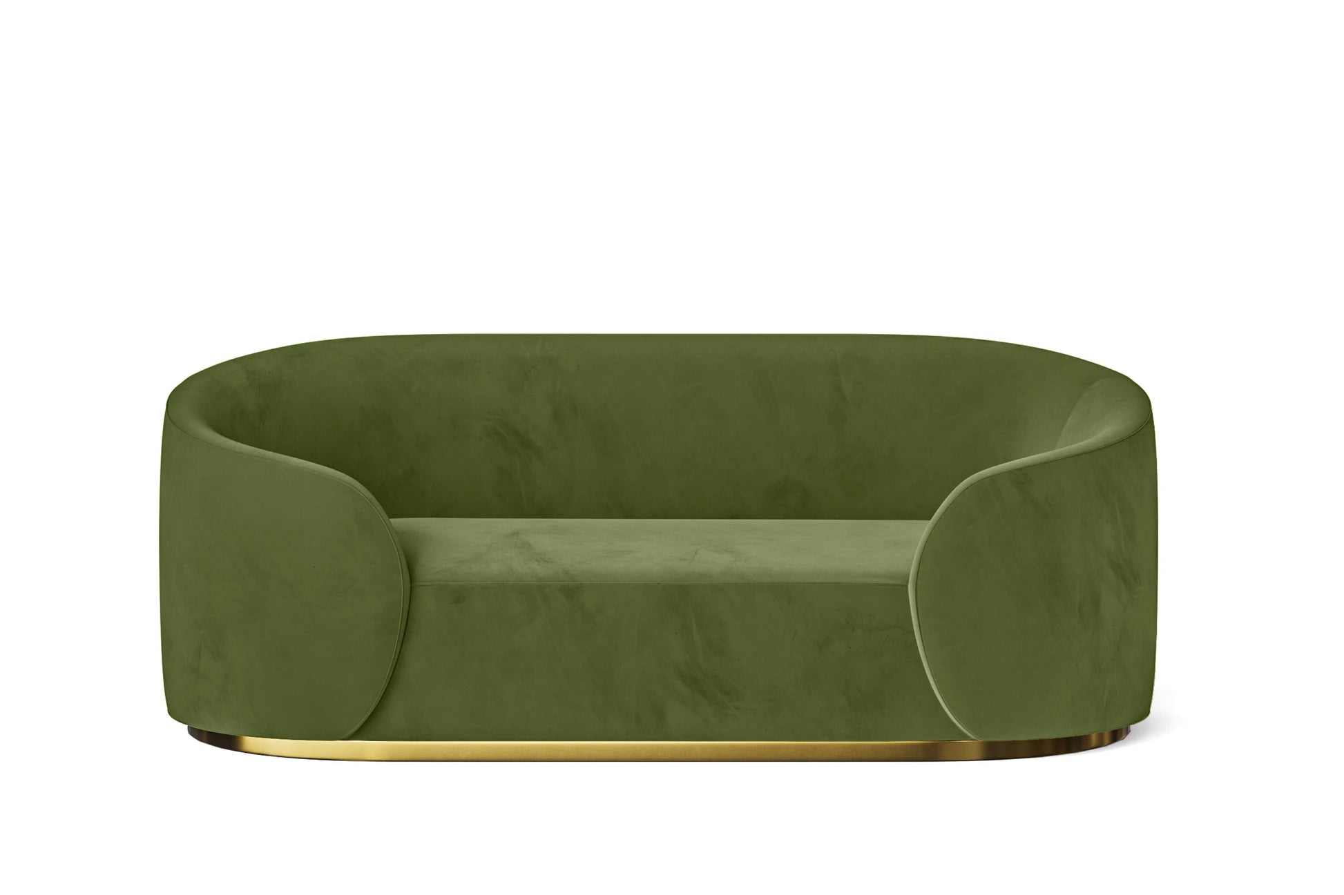 Livorno 2 Seater Sofa Lime Velvet