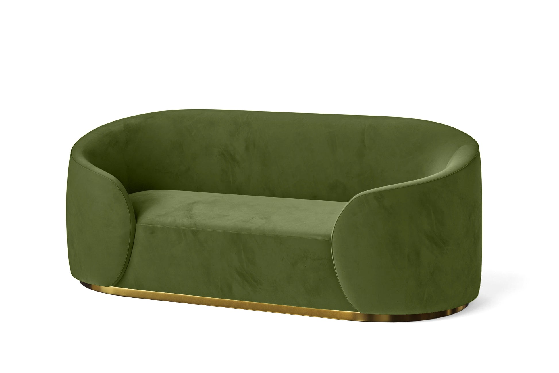 Livorno 2 Seater Sofa Lime Velvet