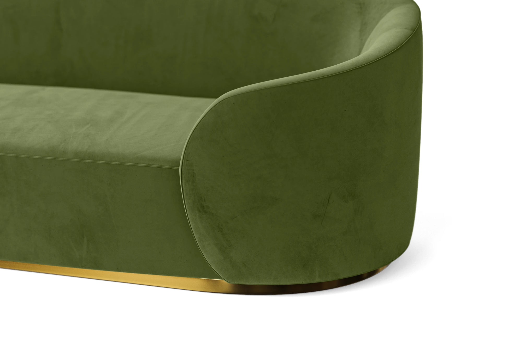 Livorno 2 Seater Sofa Lime Velvet