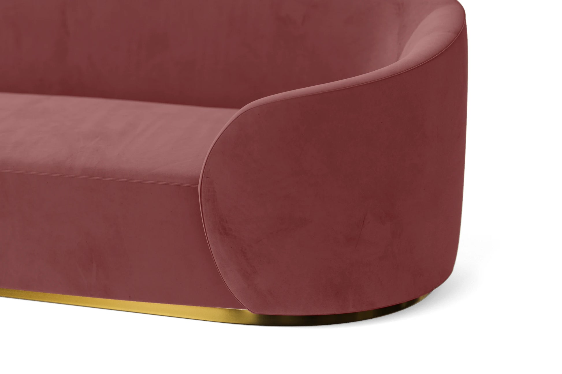 Livorno 2 Seater Sofa Pink Velvet