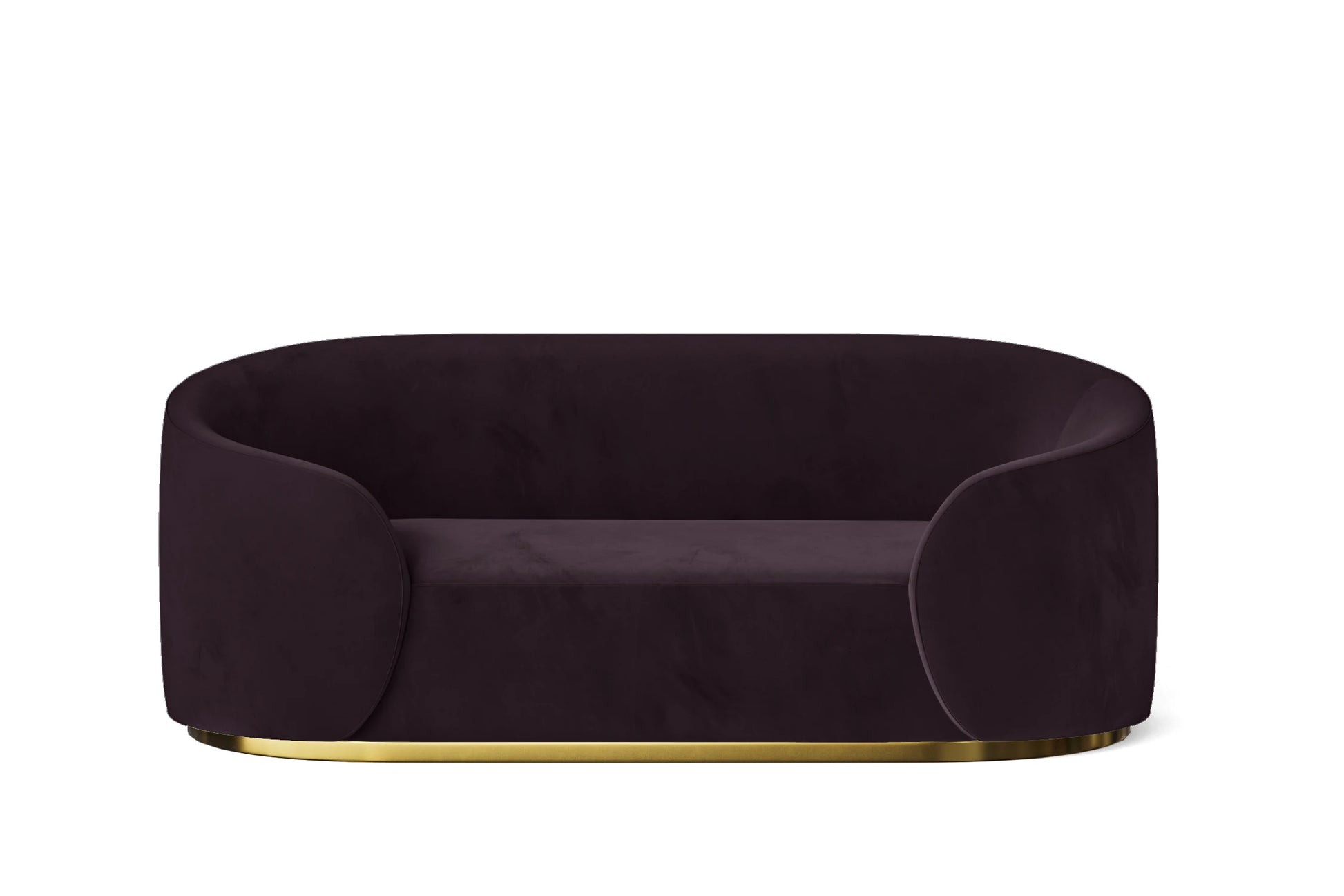 Livorno 2 Seater Sofa Purple Velvet