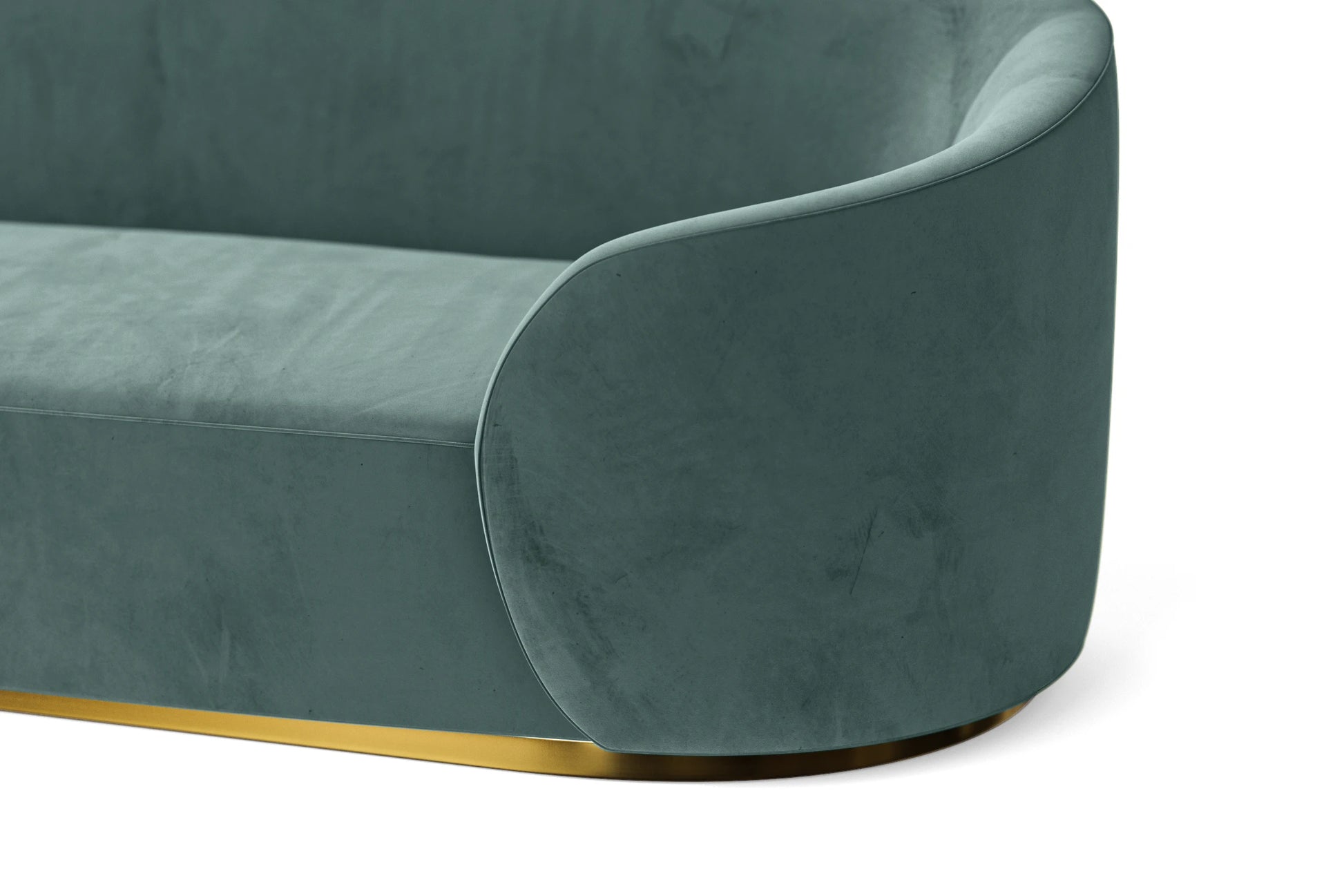 Livorno 2 Seater Sofa Teal Velvet