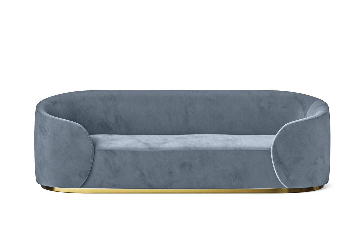 Livorno 3 Seater Sofa Baby Blue Velvet