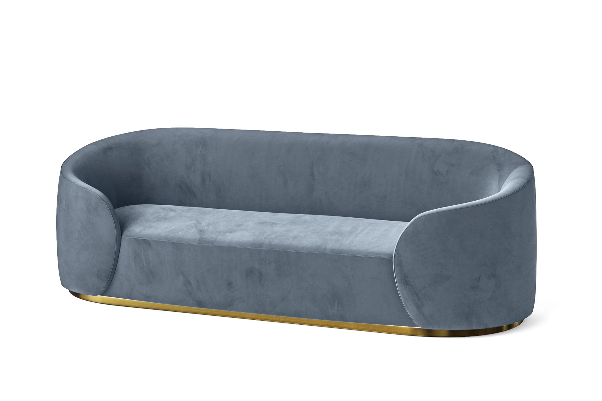 Livorno 3 Seater Sofa Baby Blue Velvet