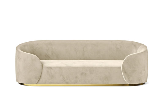 Livorno 3 Seater Sofa Cream Velvet