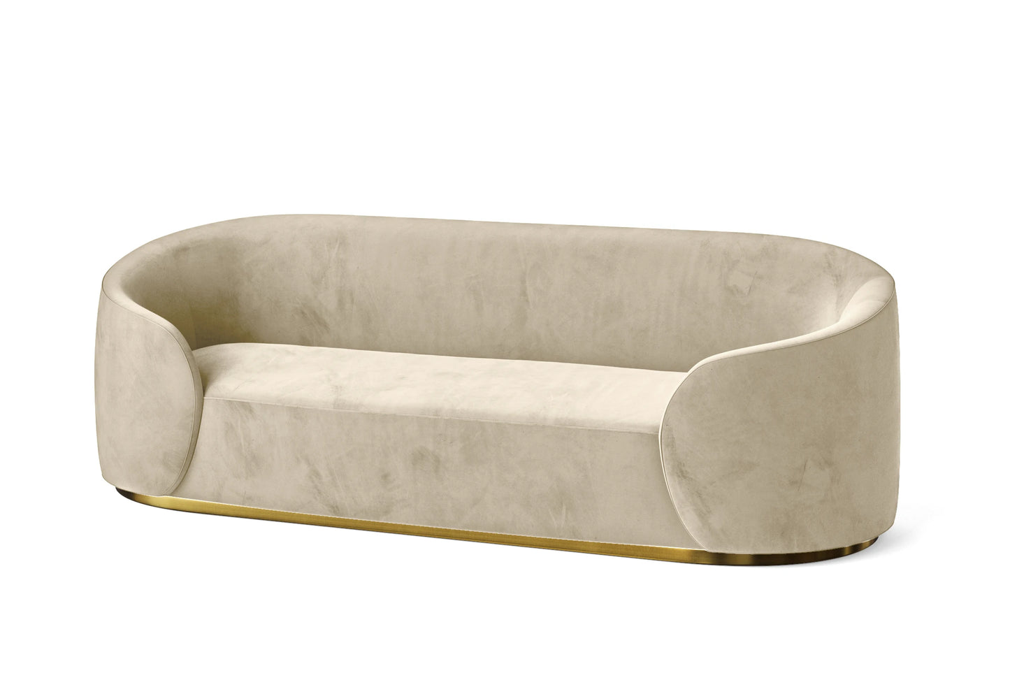 Livorno 3 Seater Sofa Cream Velvet