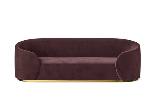 Livorno 3 Seater Sofa Grape Velvet