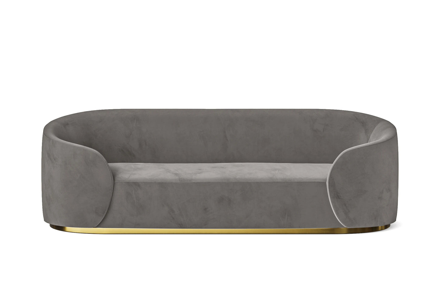 Livorno 3 Seater Sofa Grey Velvet