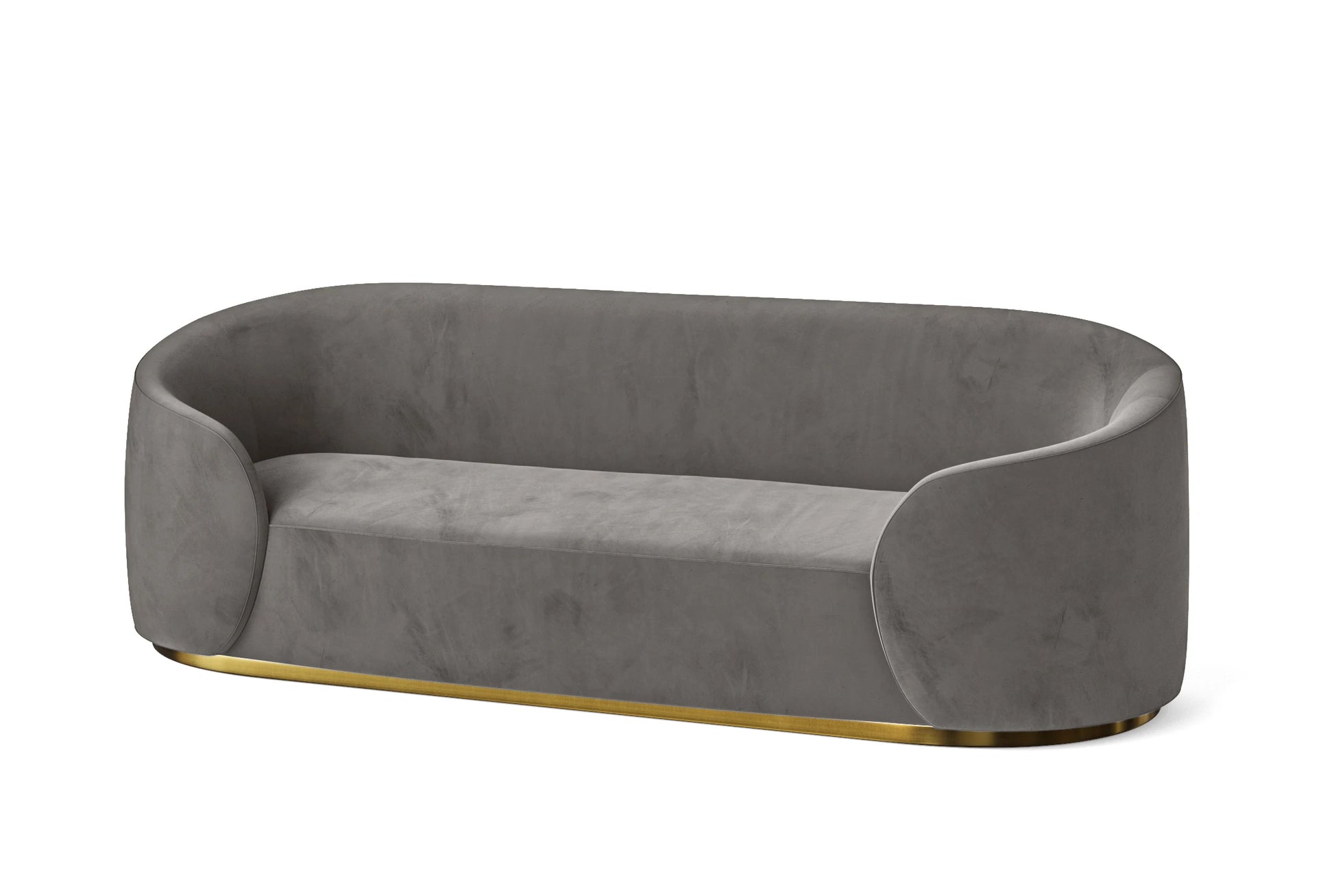 Livorno 3 Seater Sofa Grey Velvet