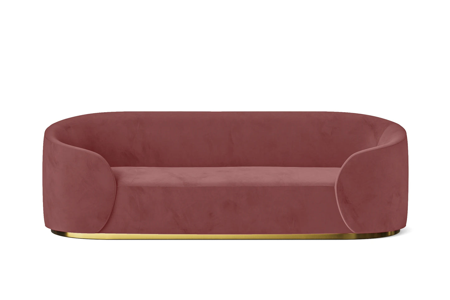 Livorno 3 Seater Sofa Pink Velvet