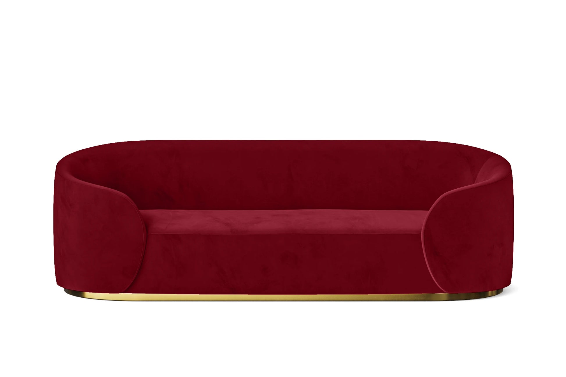 Livorno 3 Seater Sofa Red Velvet