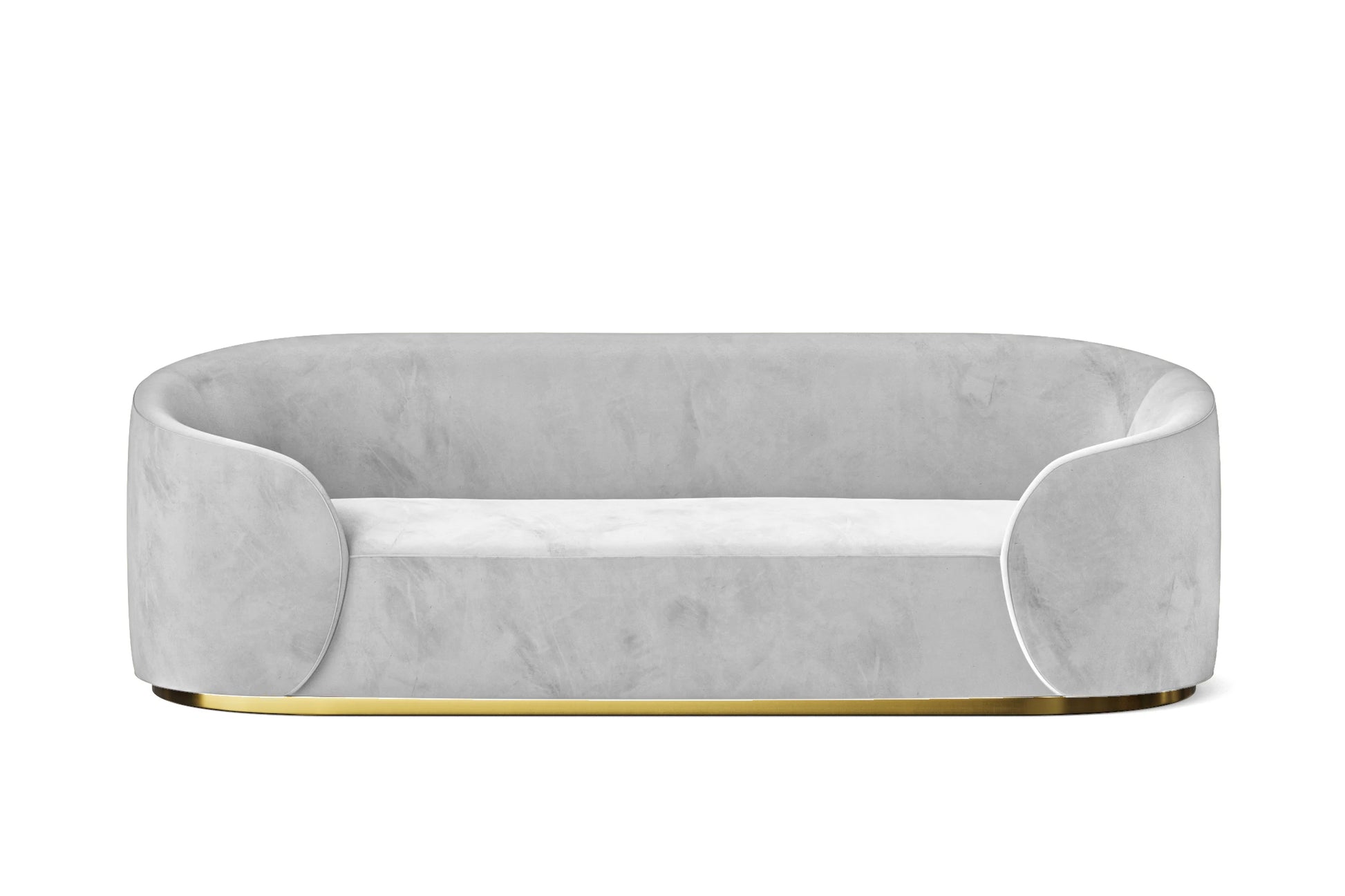 Livorno 3 Seater Sofa White Velvet