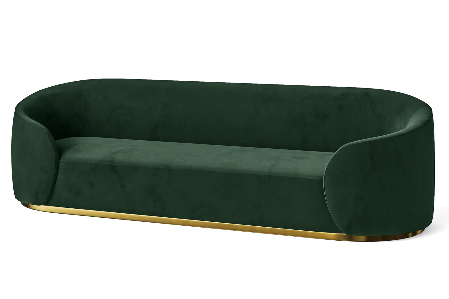 Livorno 4 Seater Sofa Green Velvet