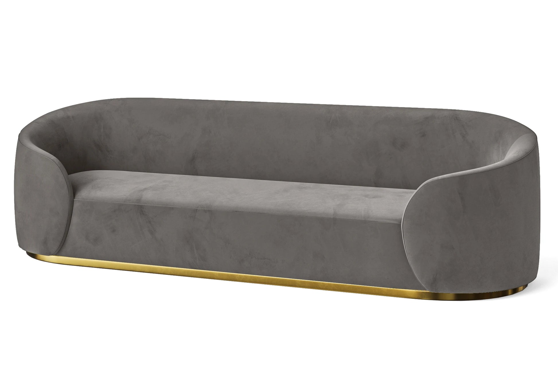 Livorno 4 Seater Sofa Grey Velvet