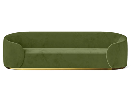 Livorno 4 Seater Sofa Lime Velvet