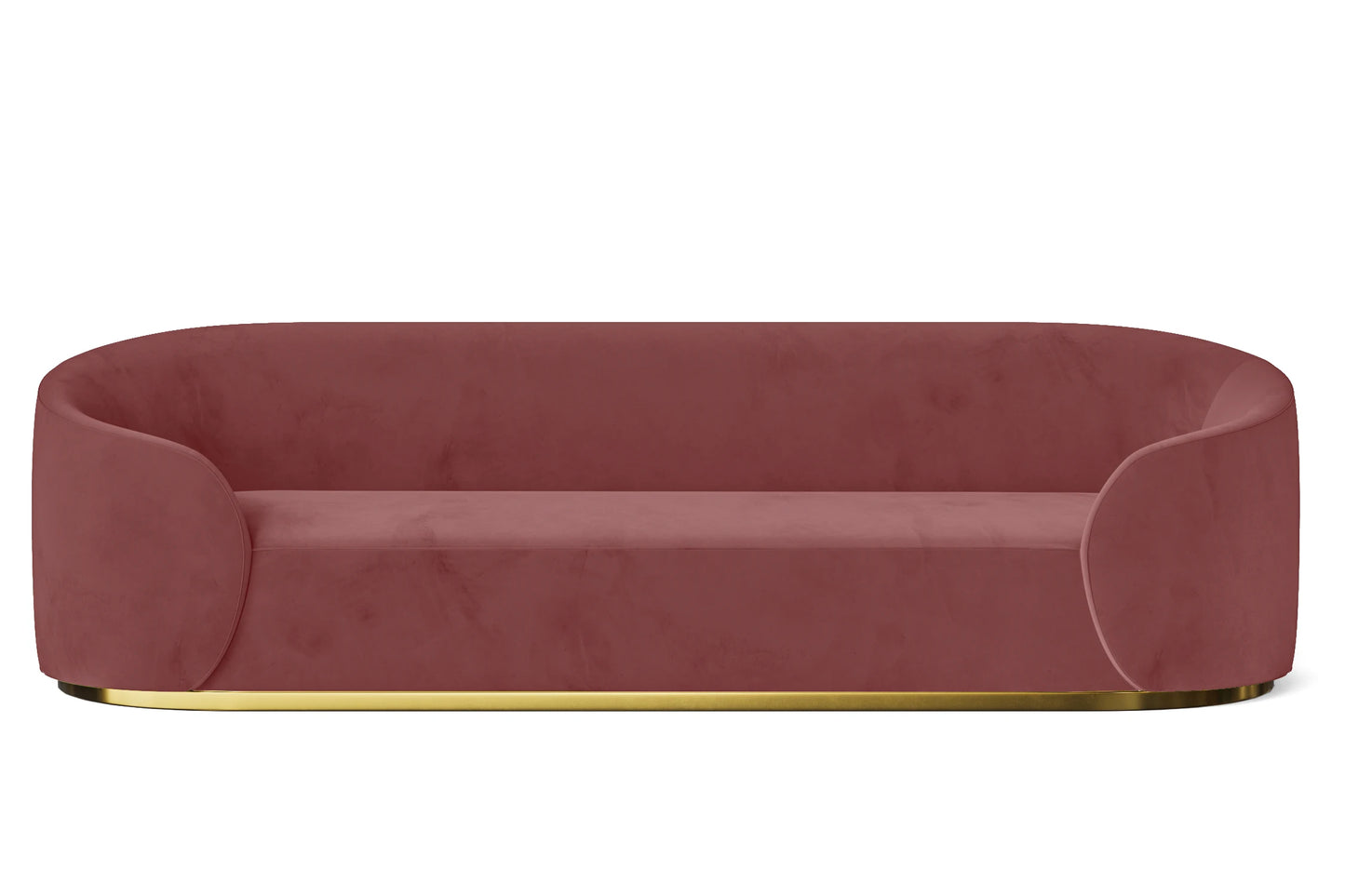 Livorno 4 Seater Sofa Pink Velvet