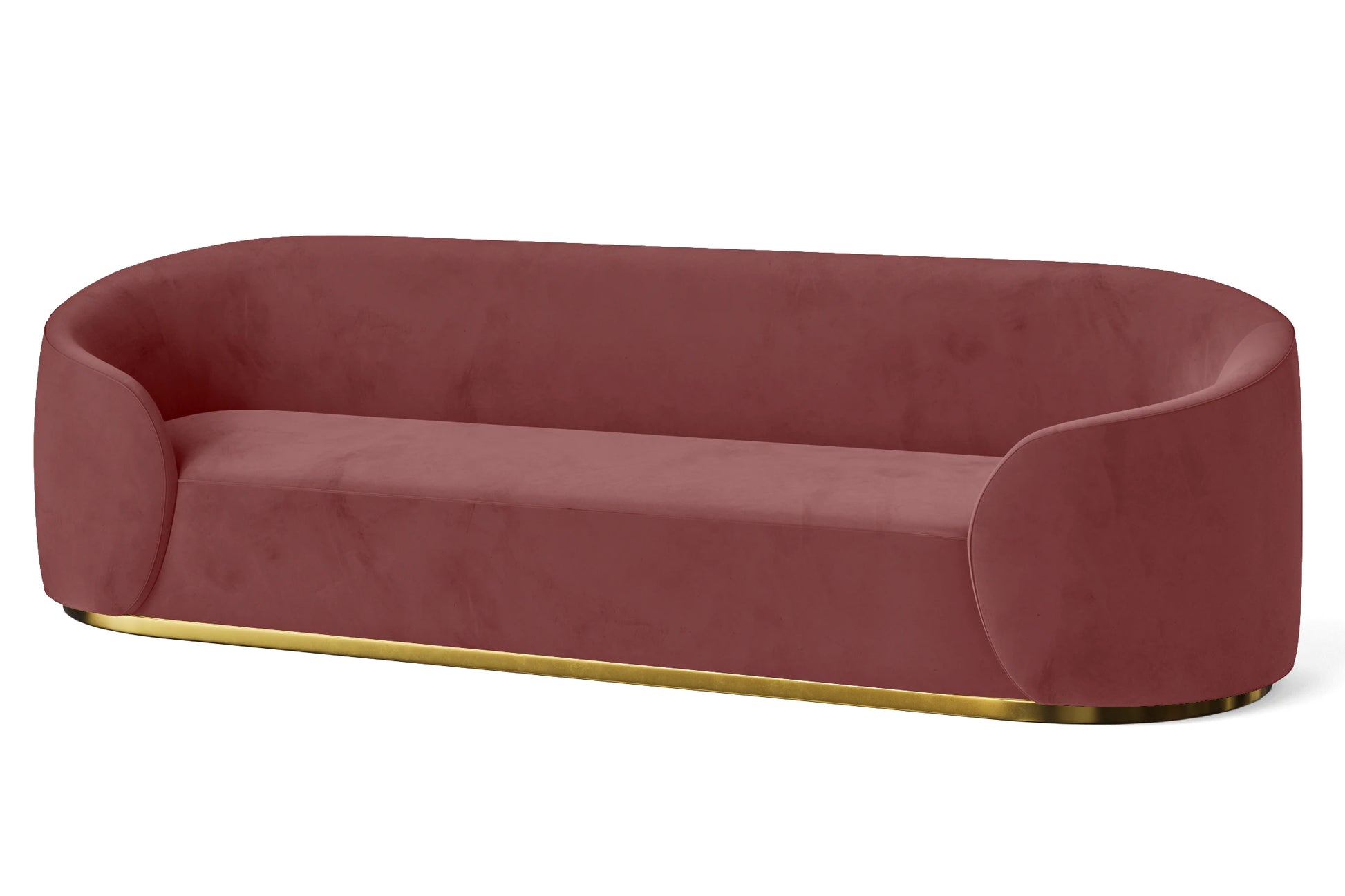 Livorno 4 Seater Sofa Pink Velvet