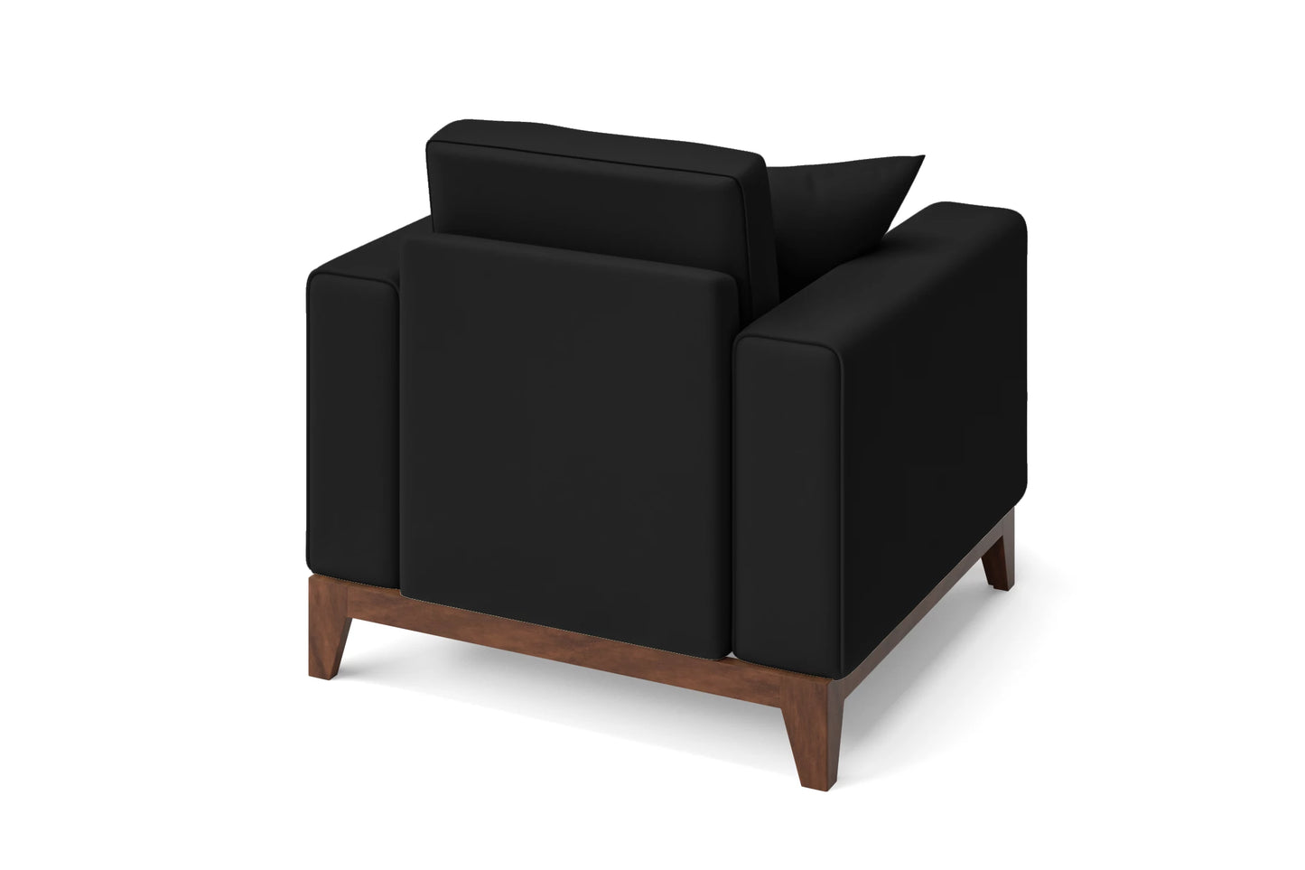 Lucca Armchair Black Leather