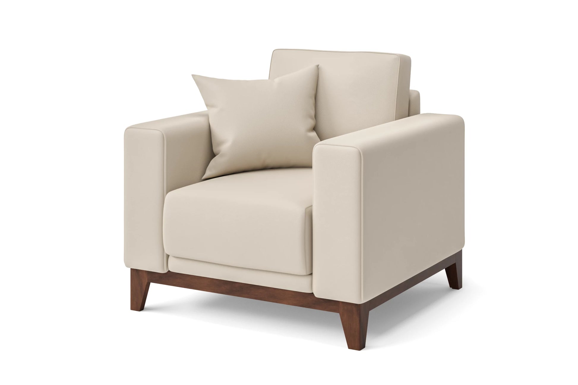 Lucca Armchair Cream Leather