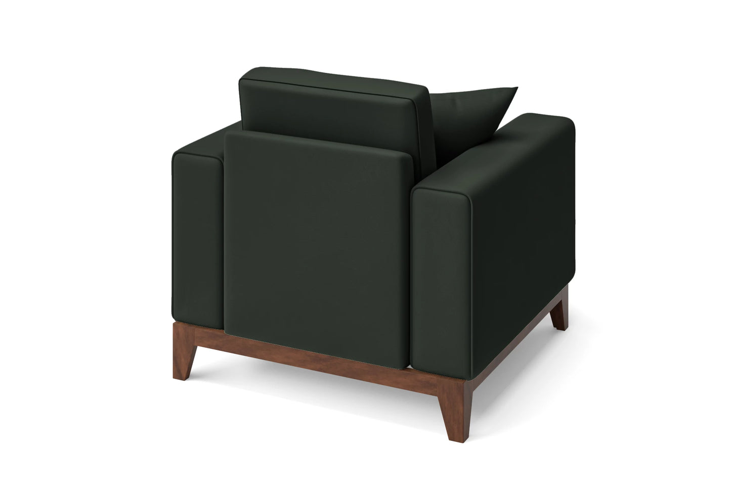 Lucca Armchair Green Leather