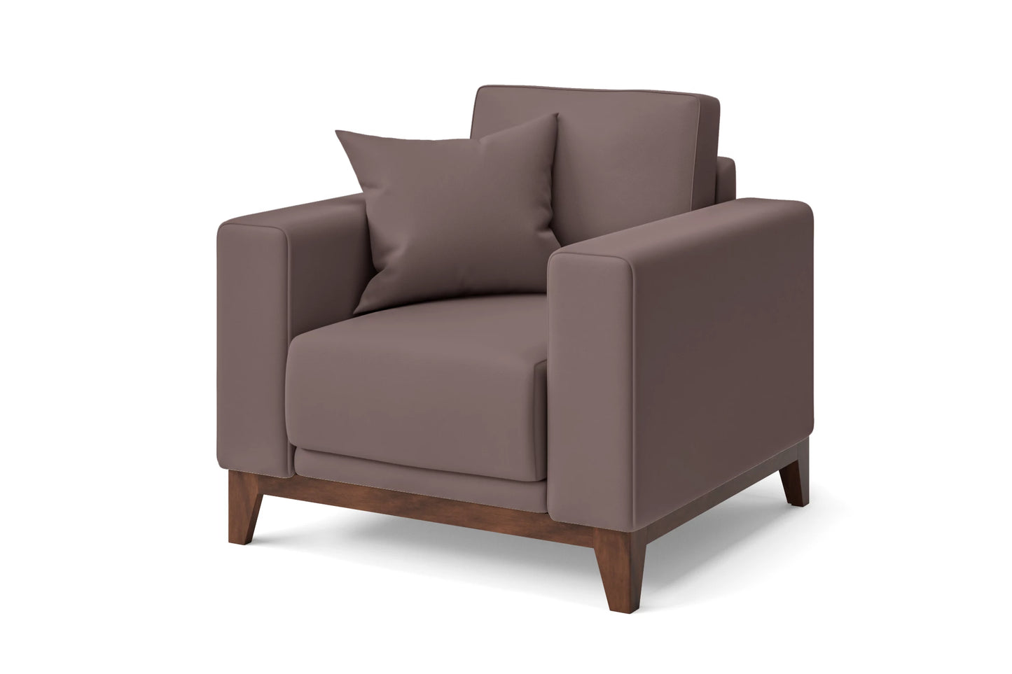 Lucca Armchair Rose Taupe Leather