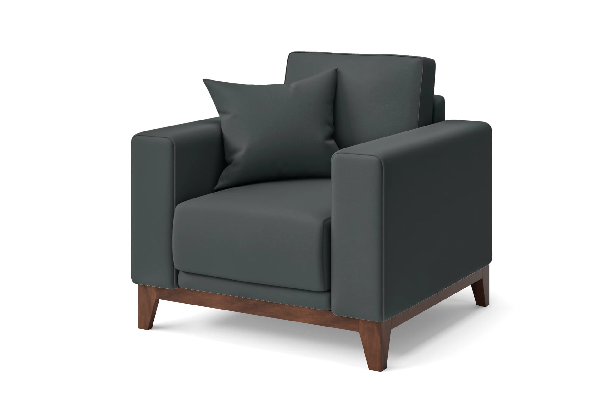 Lucca Armchair Slate Leather