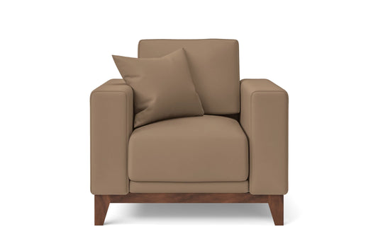 Lucca Armchair Stone Leather