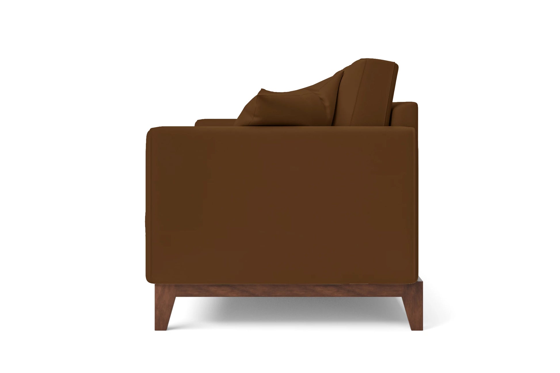 Lucca Armchair Walnut Brown Leather