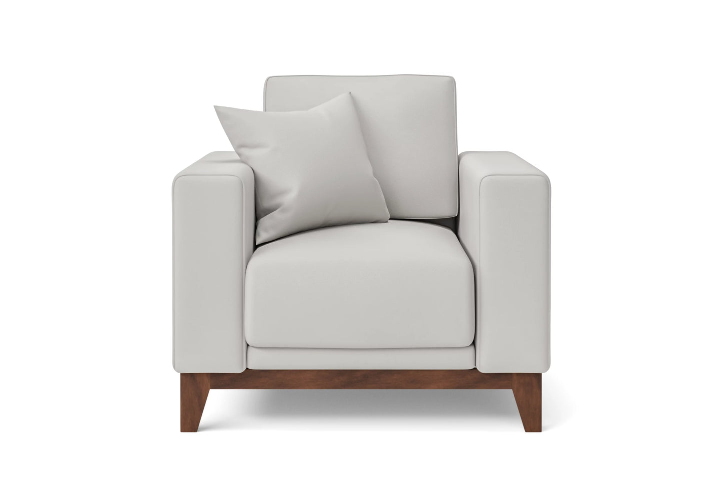 Lucca Armchair White Leather