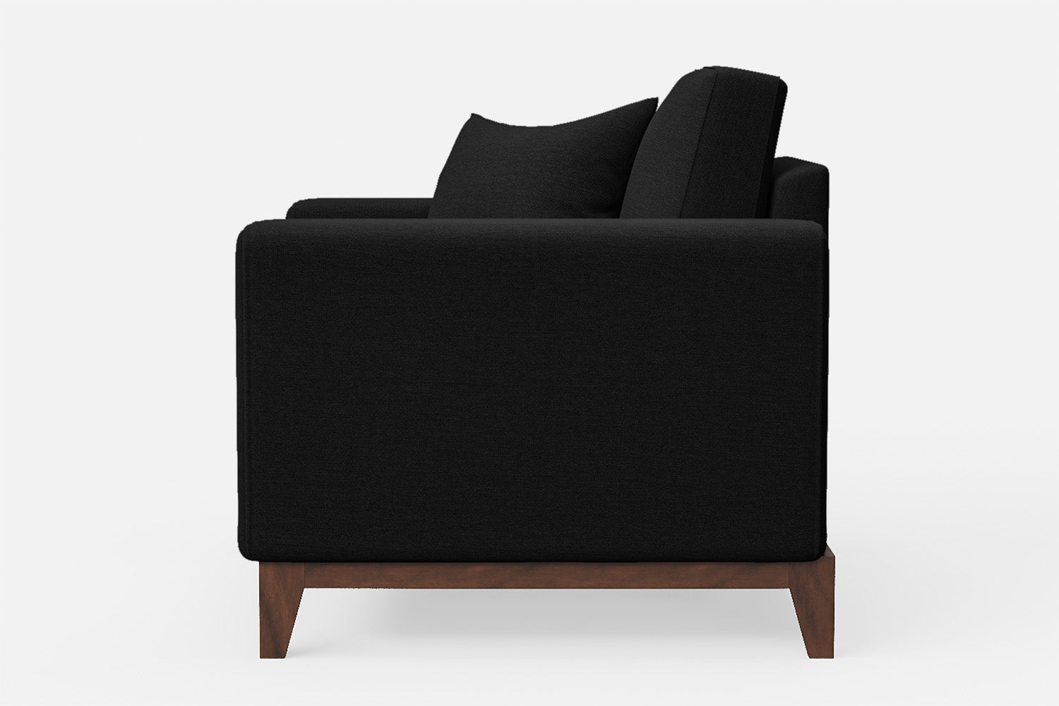 Lucca Armchair Black Linen Fabric