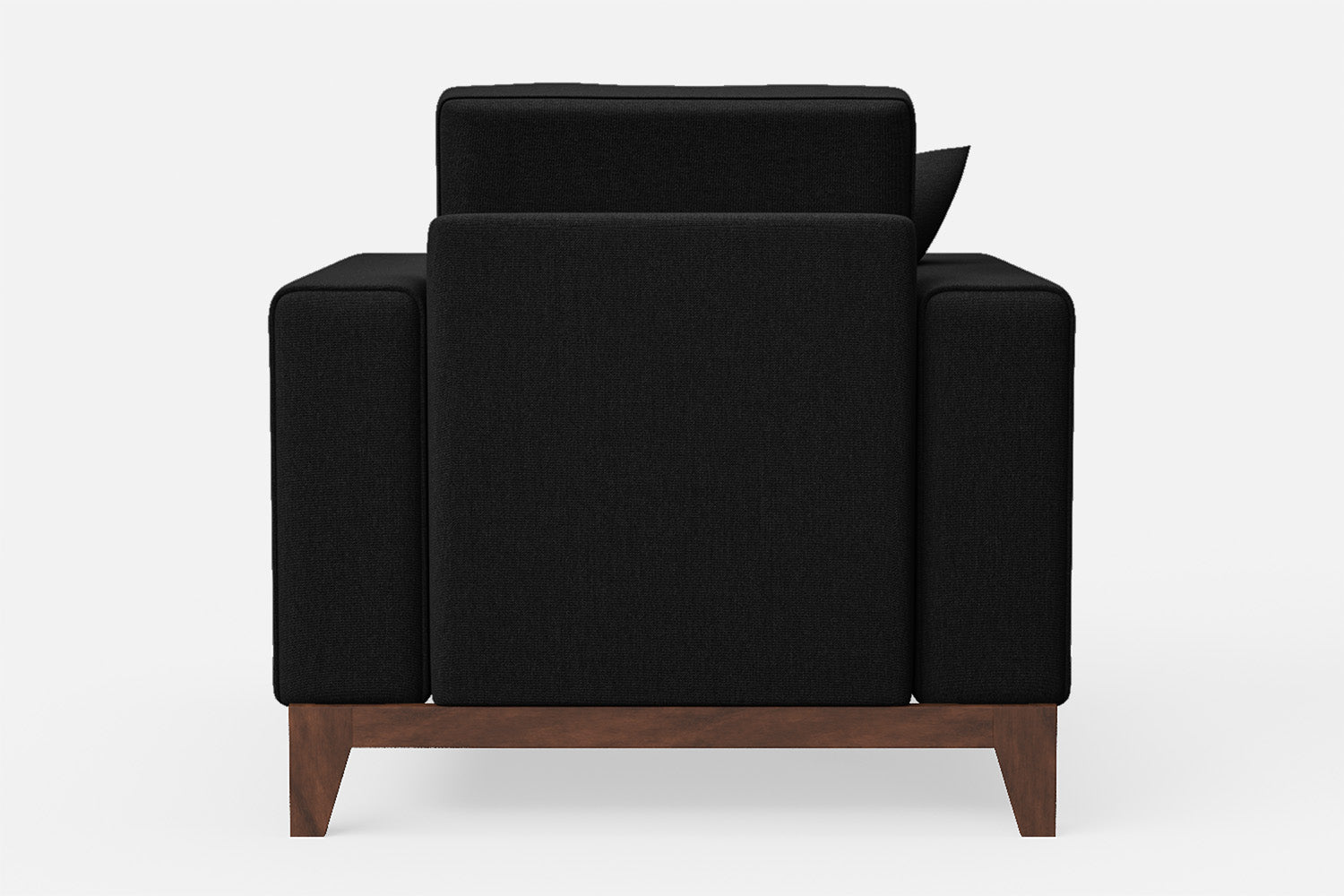 Lucca Armchair Black Linen Fabric