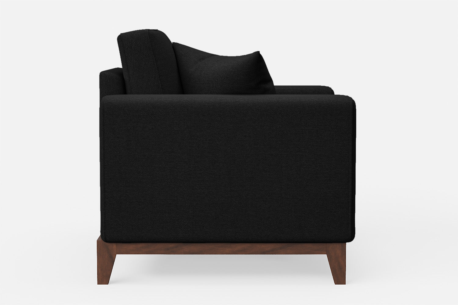 Lucca Armchair Black Linen Fabric