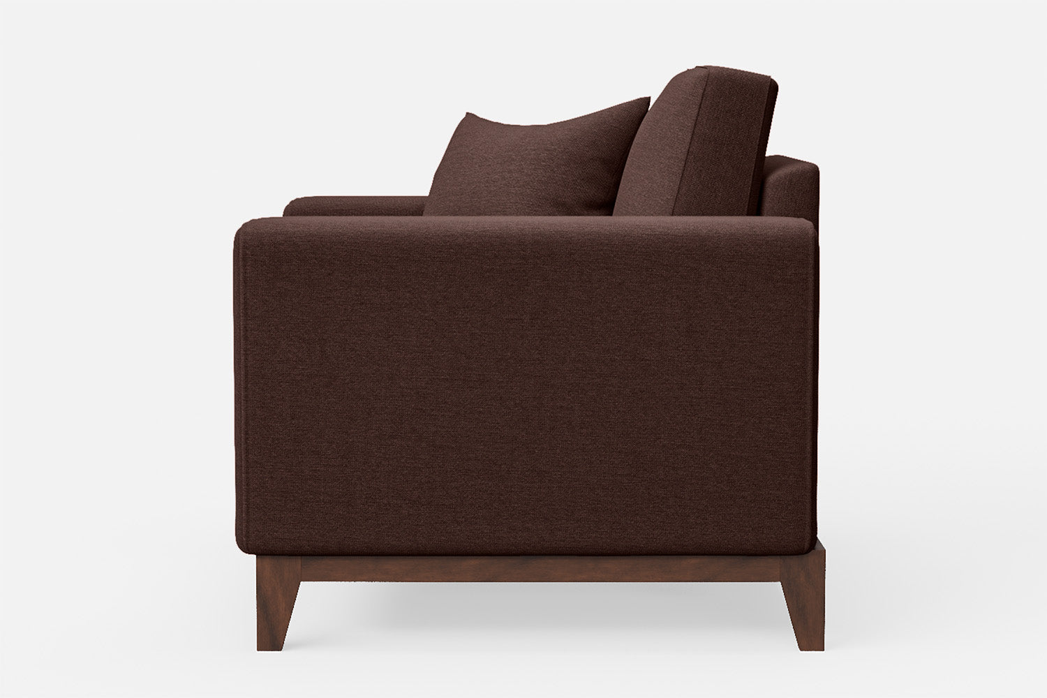 Lucca Armchair Coffee Brown Linen Fabric