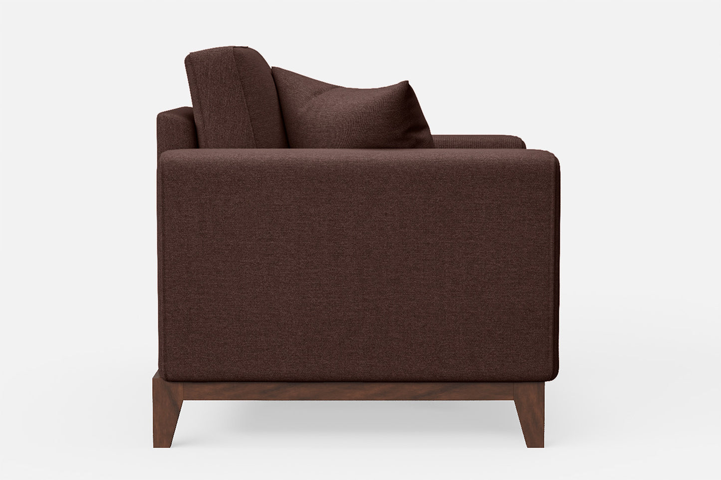 Lucca Armchair Coffee Brown Linen Fabric