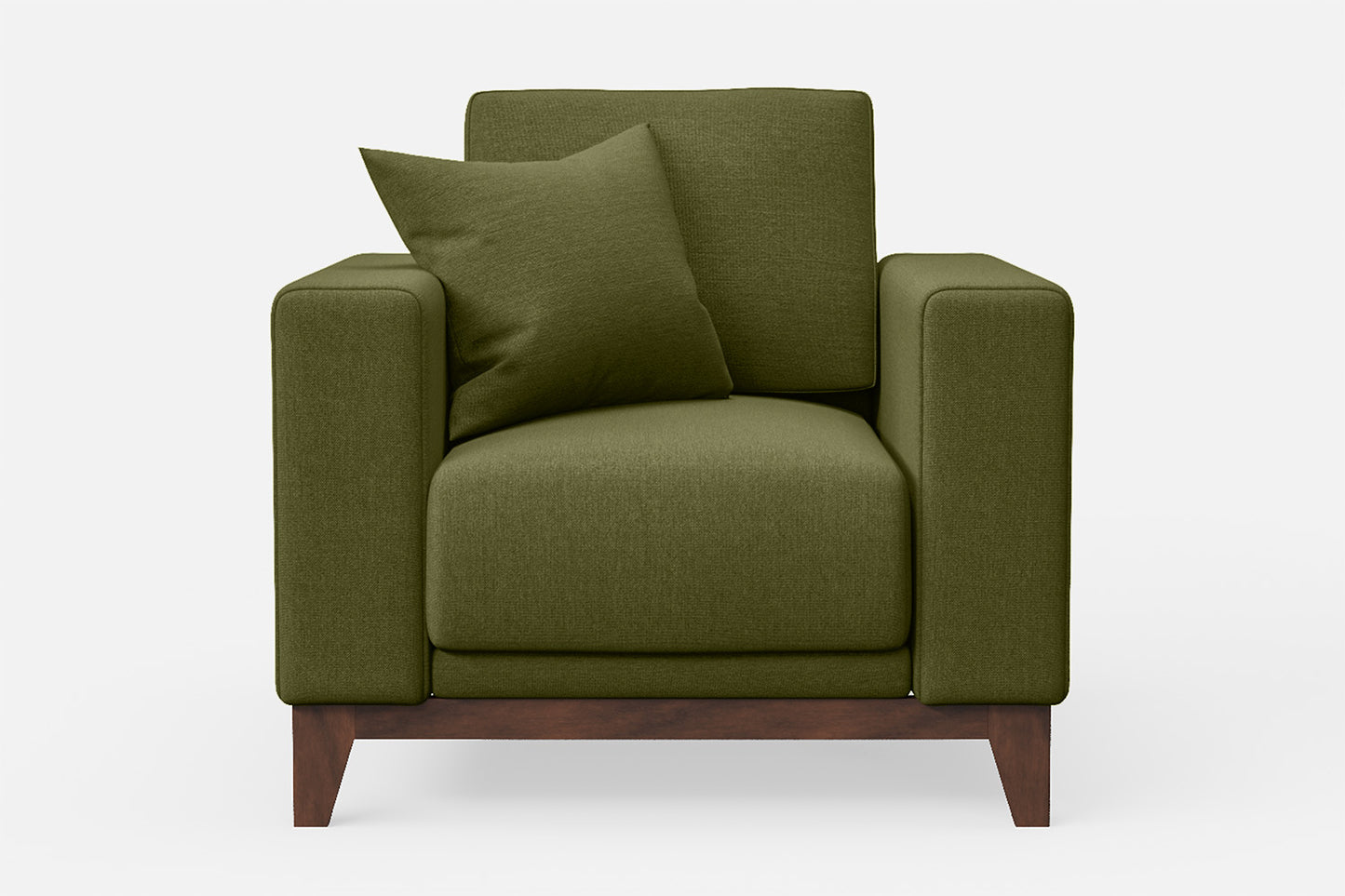 Lucca Armchair Olive Linen Fabric