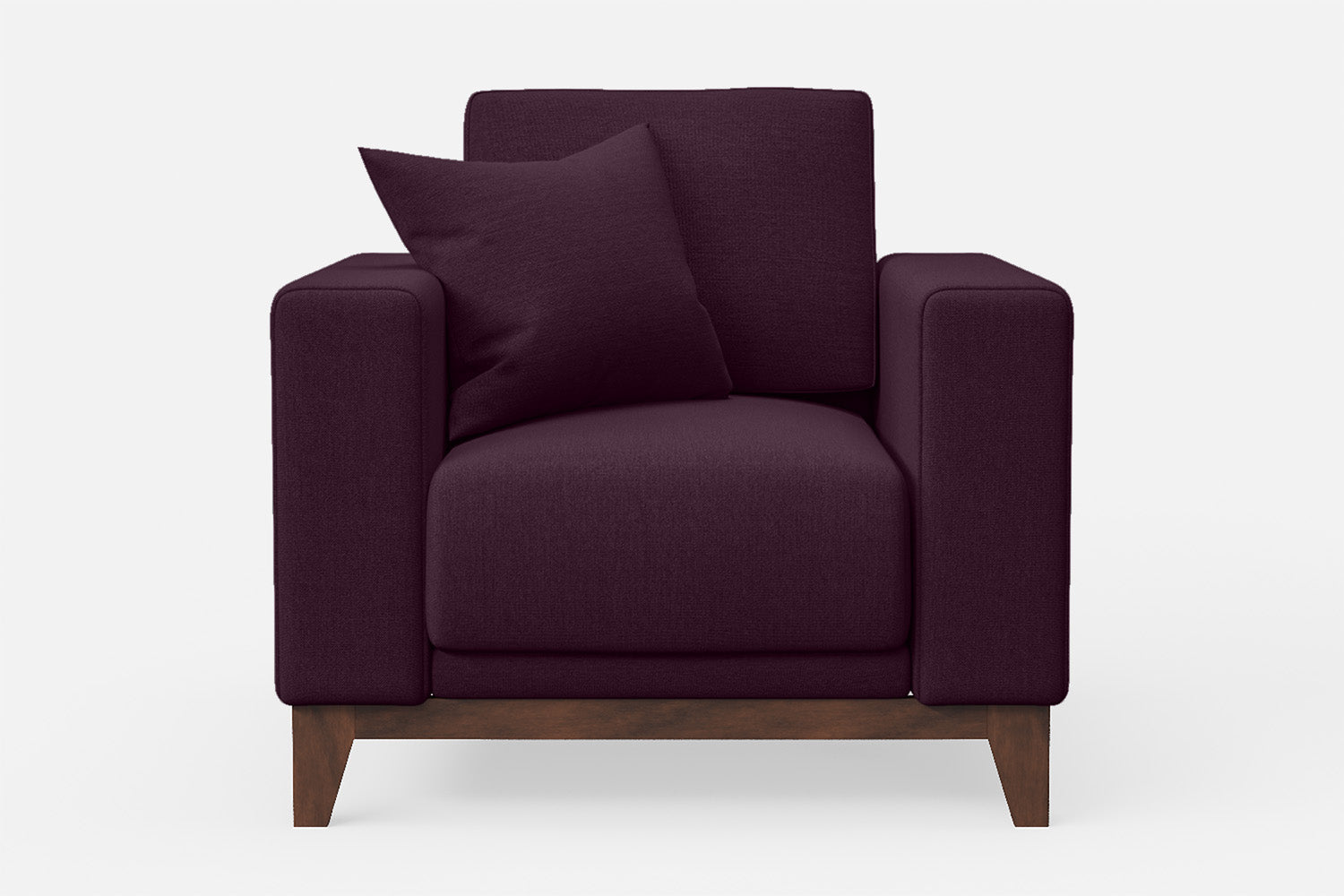 Lucca Armchair Purple Linen Fabric