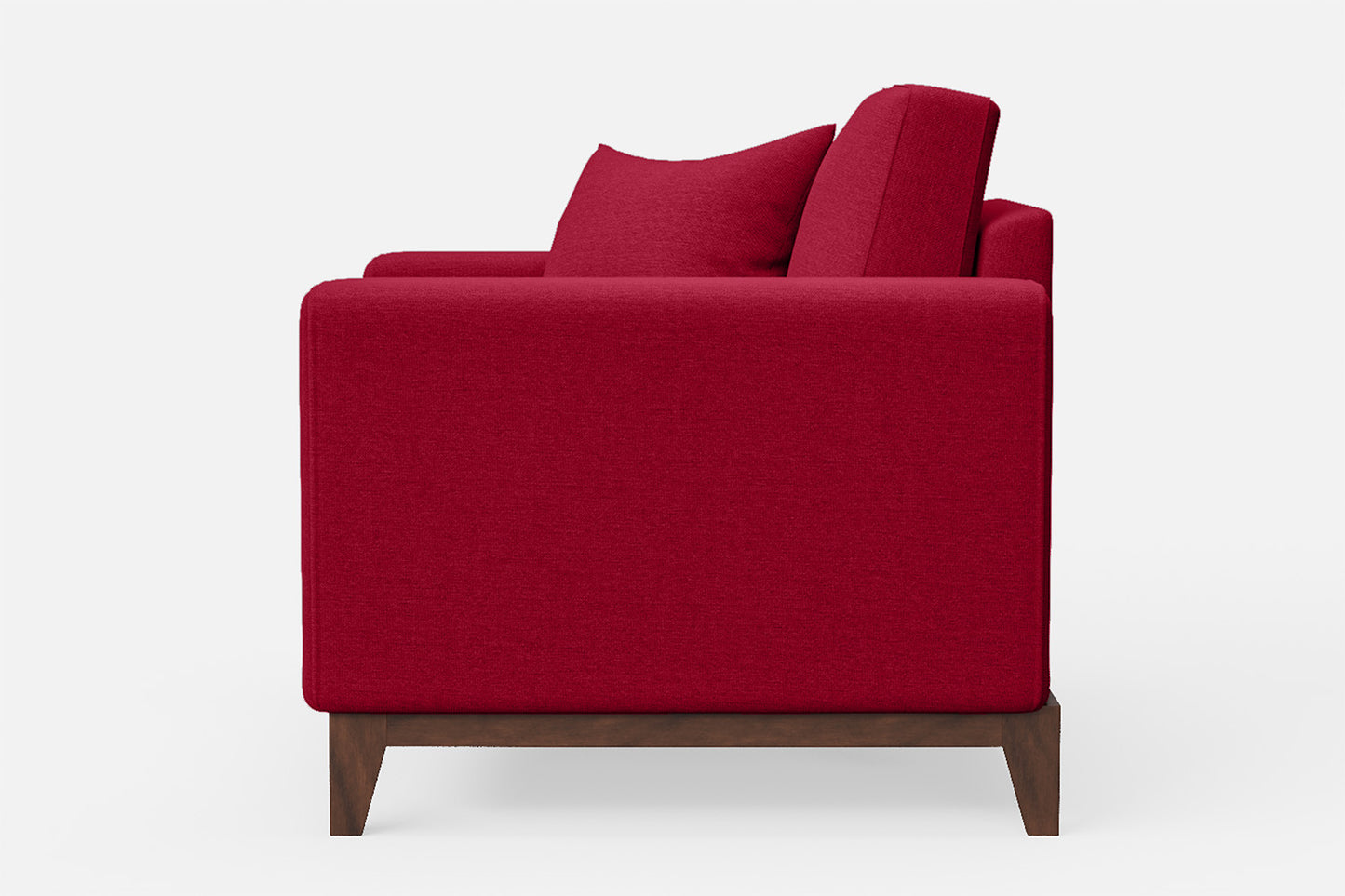 Lucca Armchair Red Linen Fabric