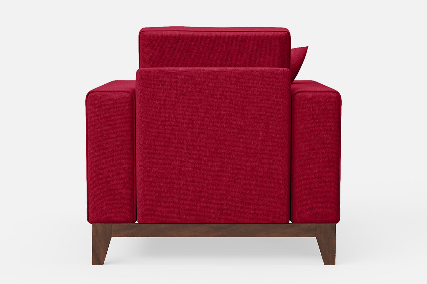 Lucca Armchair Red Linen Fabric