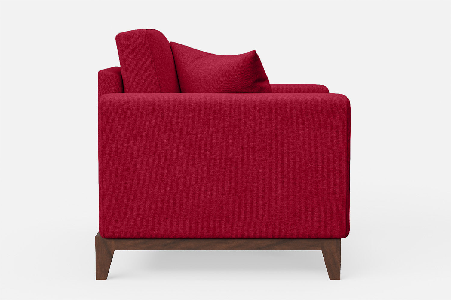 Lucca Armchair Red Linen Fabric