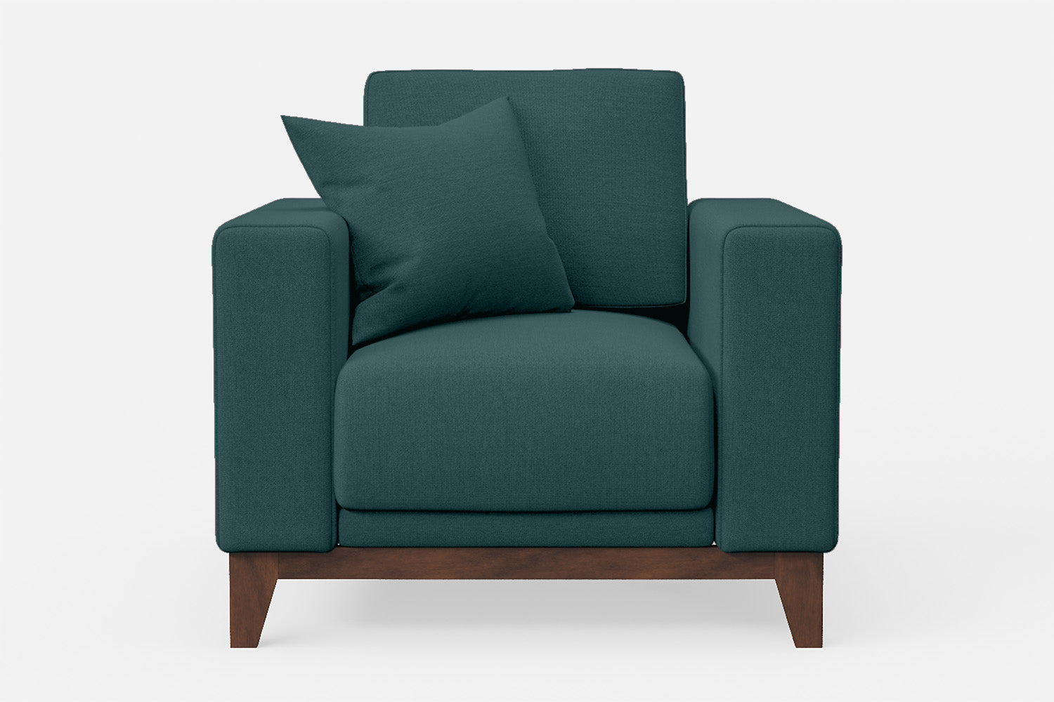 Lucca Armchair Teal Linen Fabric