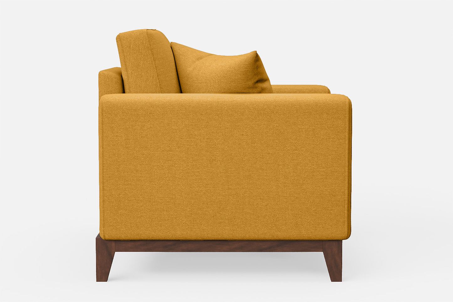 Lucca Armchair Yellow Linen Fabric