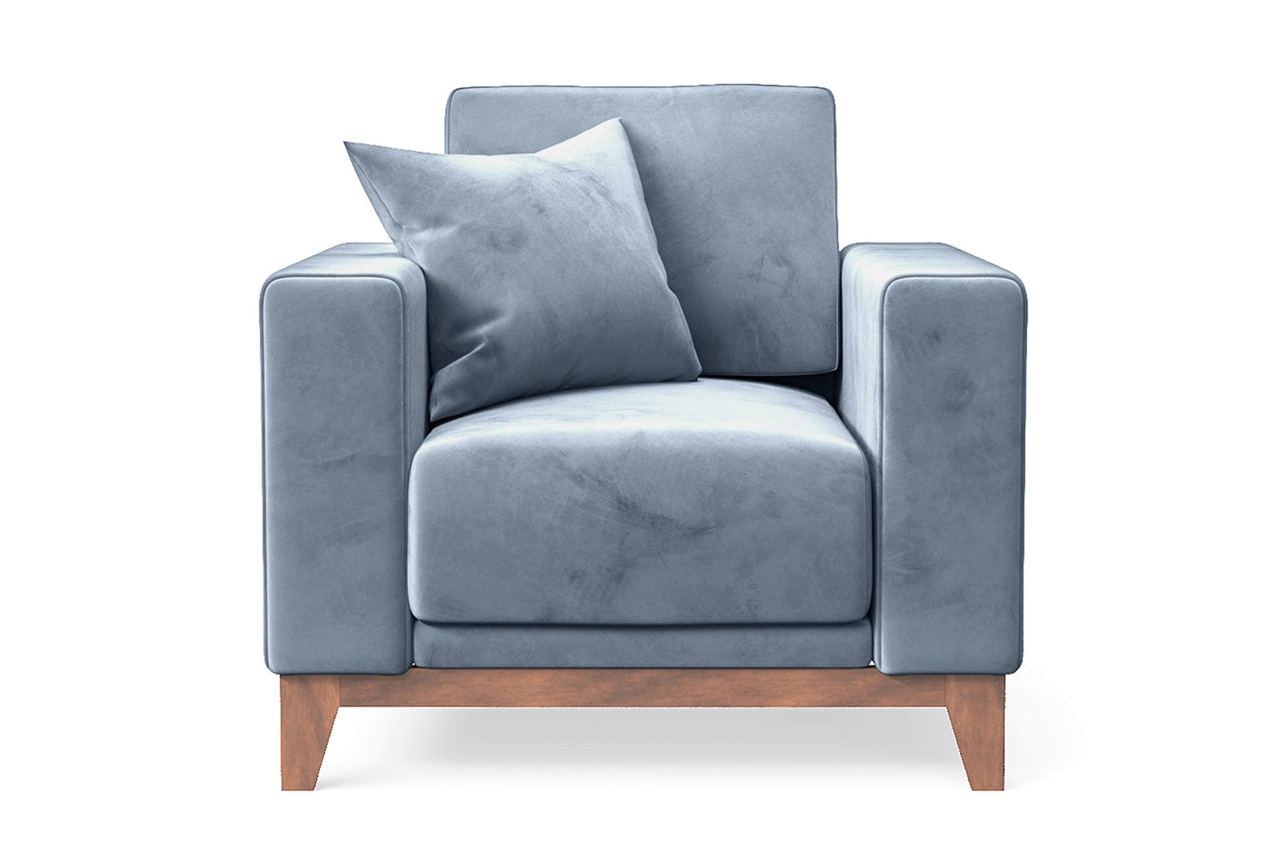 Lucca Armchair Baby Blue Velvet