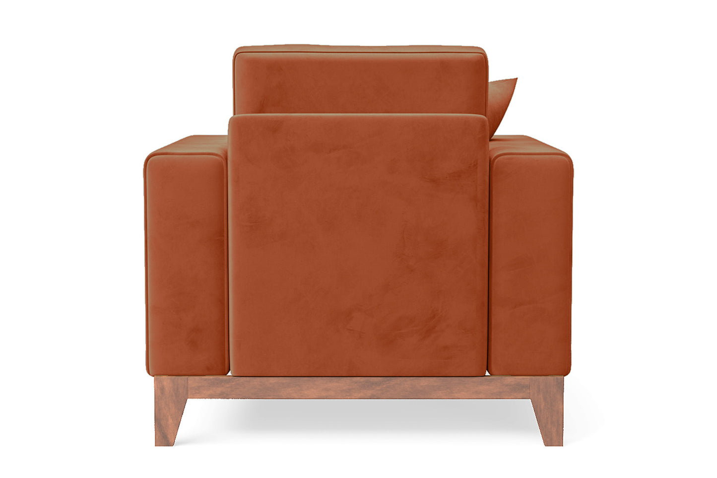 Lucca Armchair Orange Velvet