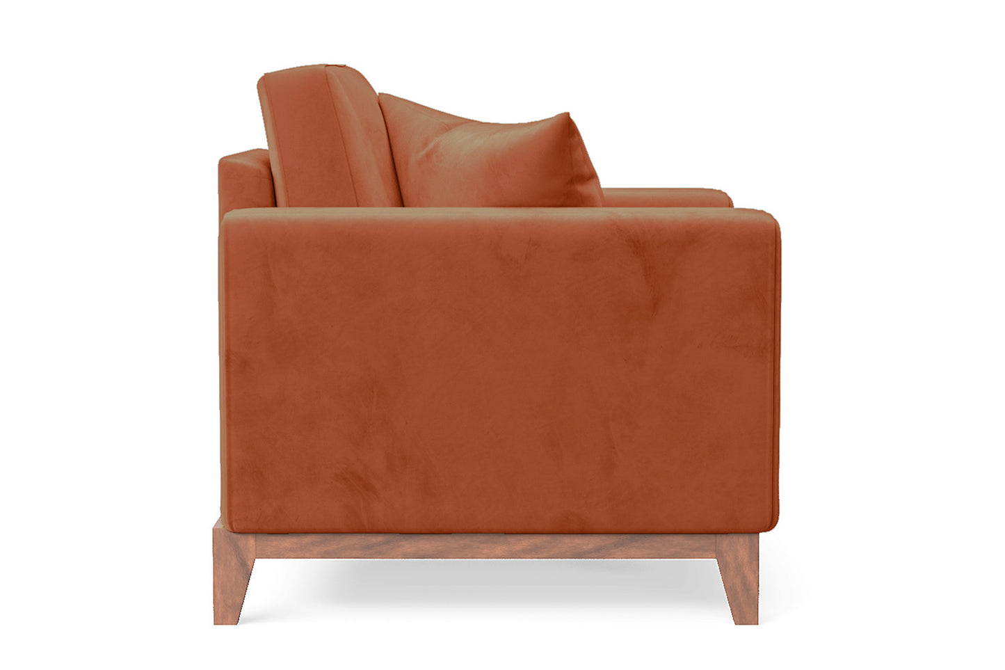 Lucca Armchair Orange Velvet